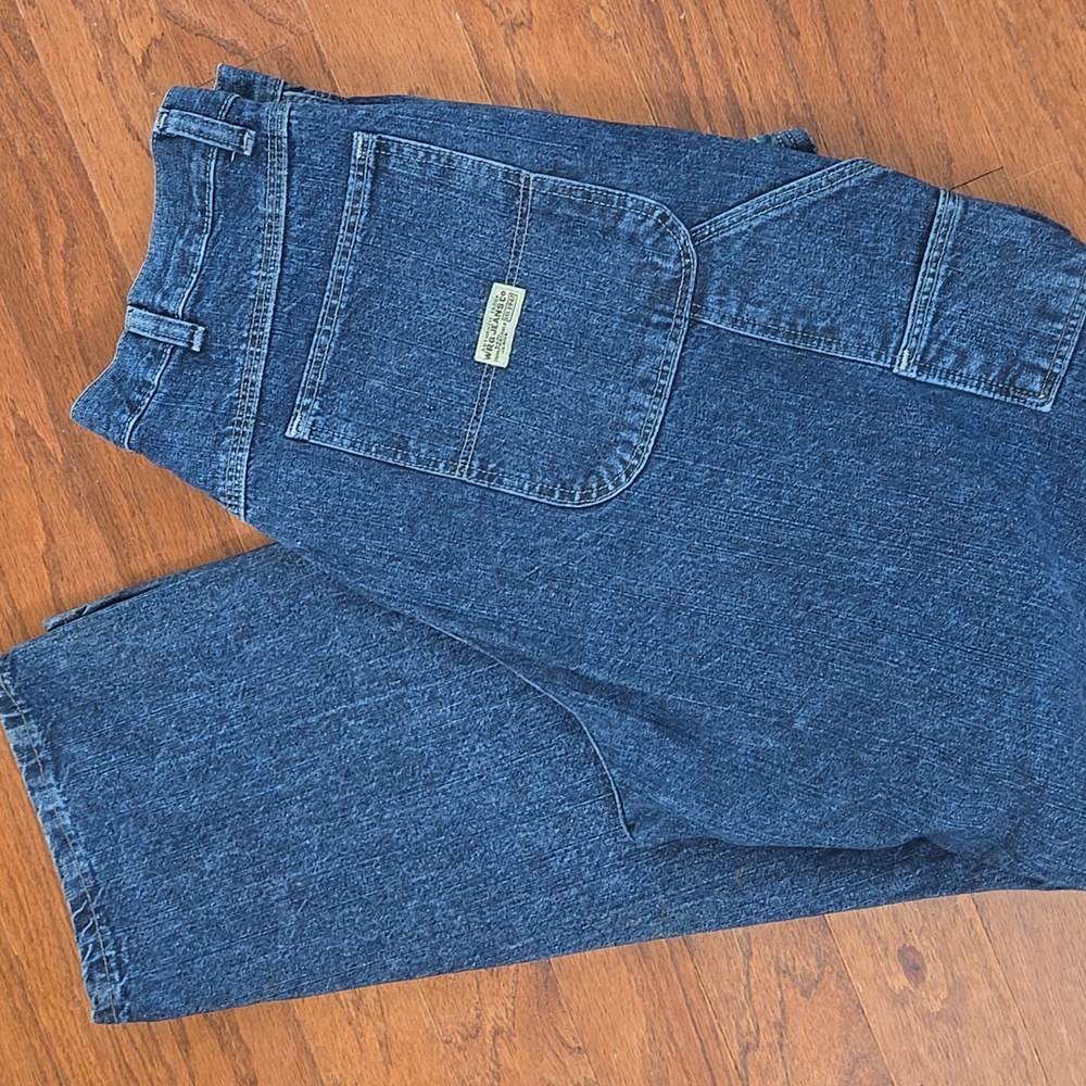 Men's Vintage Wrangler Carpenter Blue Jeans